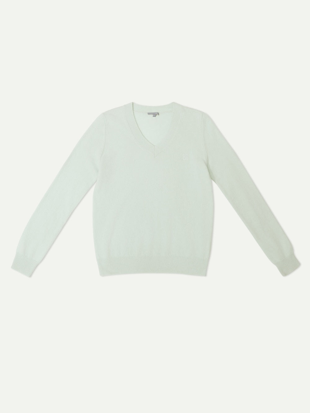 The Curator Jade Sofa V neck Cashmere Sweater