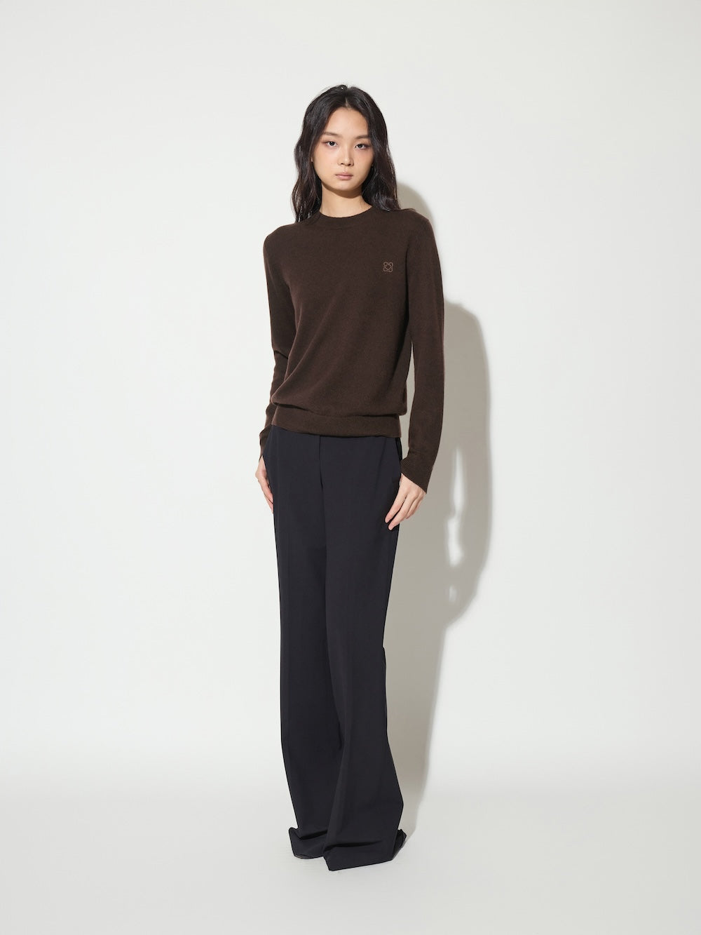 The Designer Sepia Sofa Crew Neck Cashmere Sweater