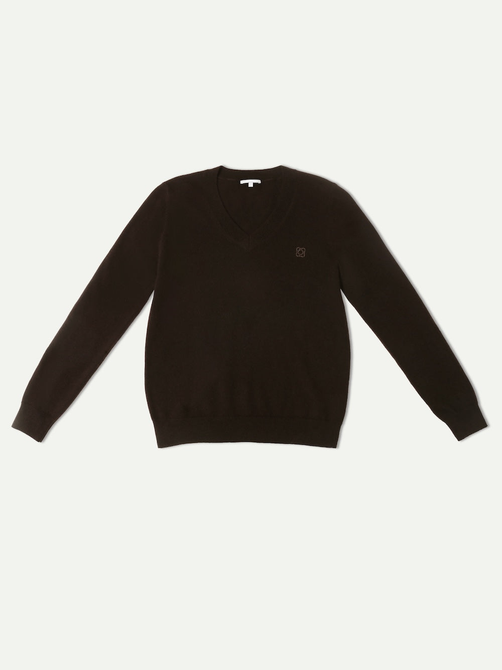 The Curator Sepia Sofa V neck Cashmere Sweater