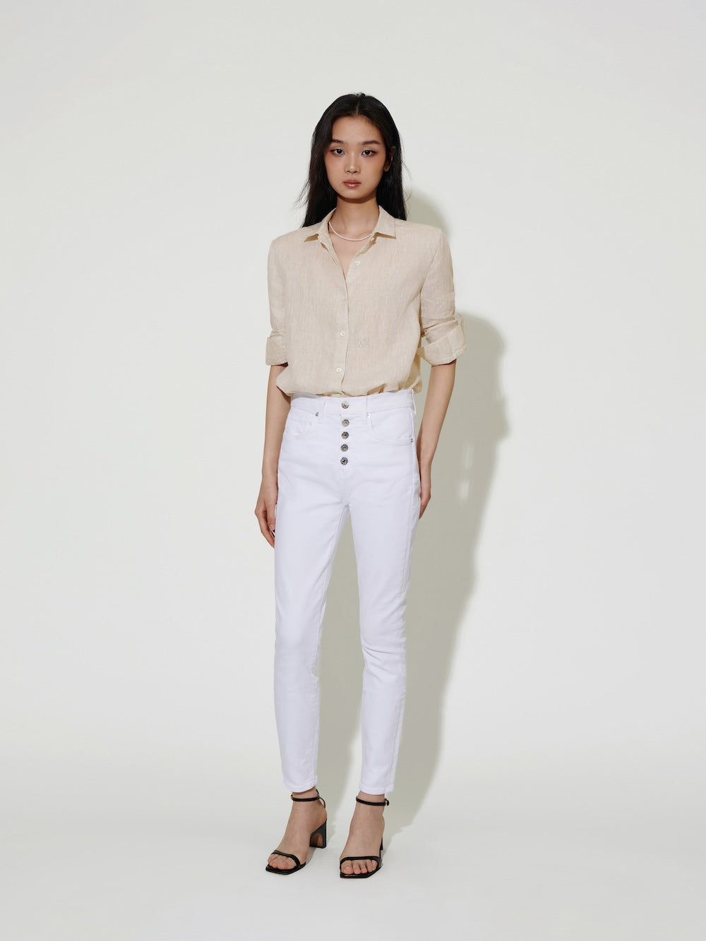 The Gardener Linen Shirt Ginkgo