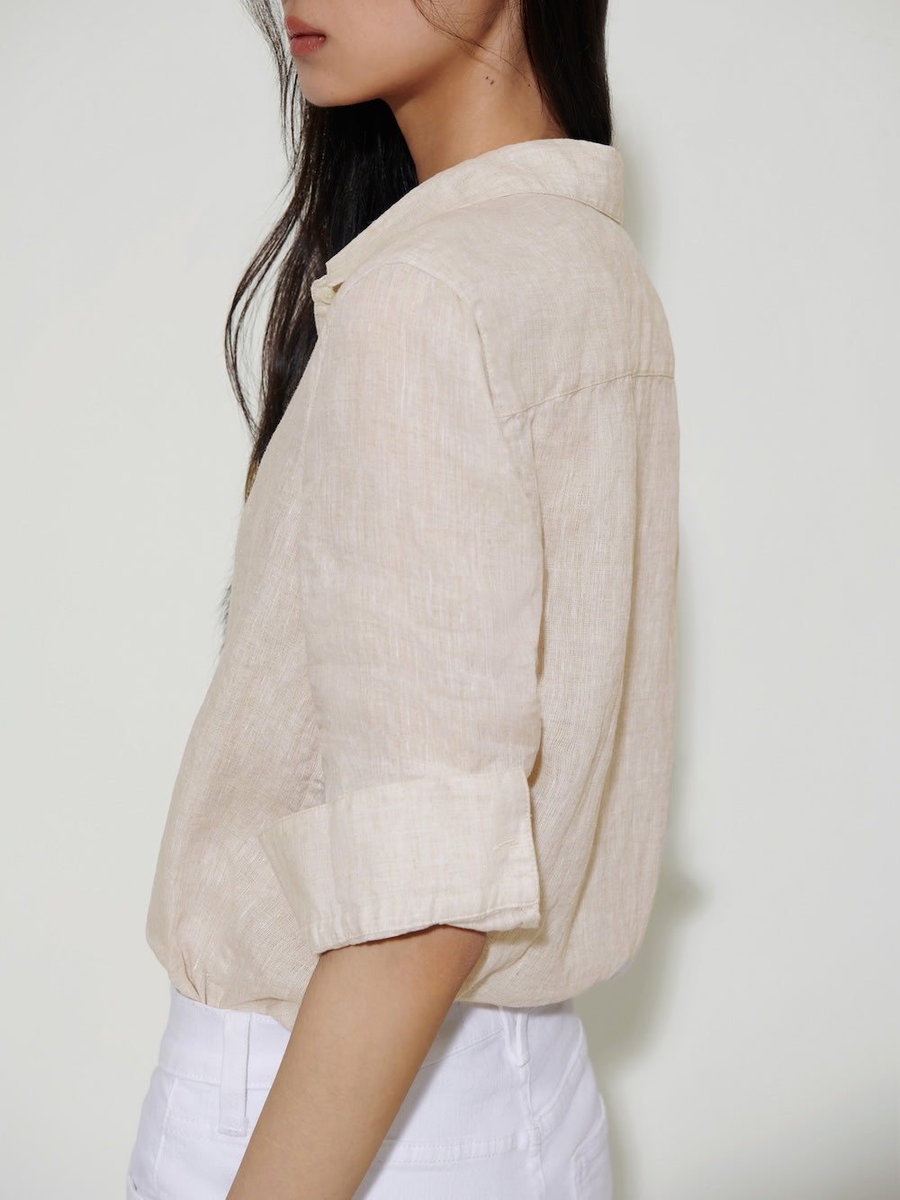 The Gardener Linen Shirt Ginkgo