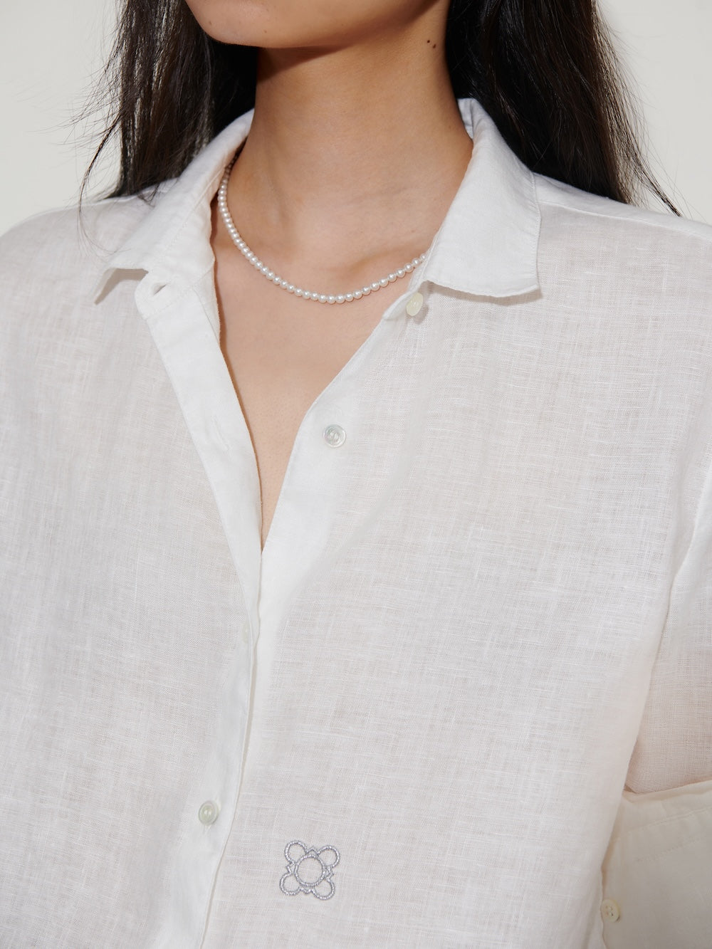 The Gardener Linen Shirt Jasmine