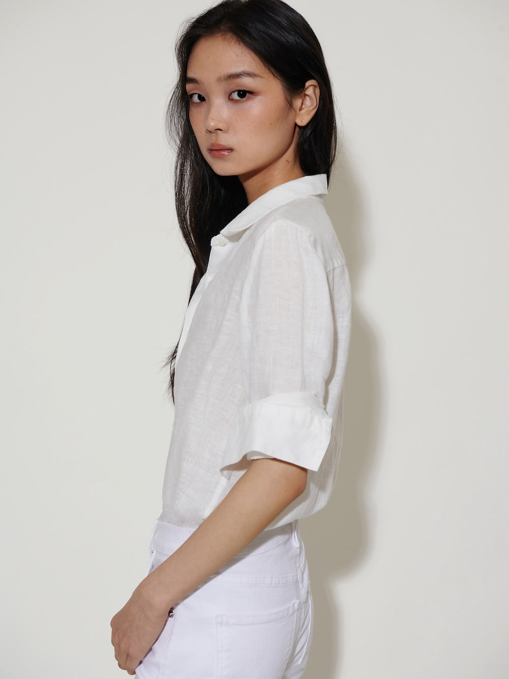 The Gardener Linen Shirt Jasmine