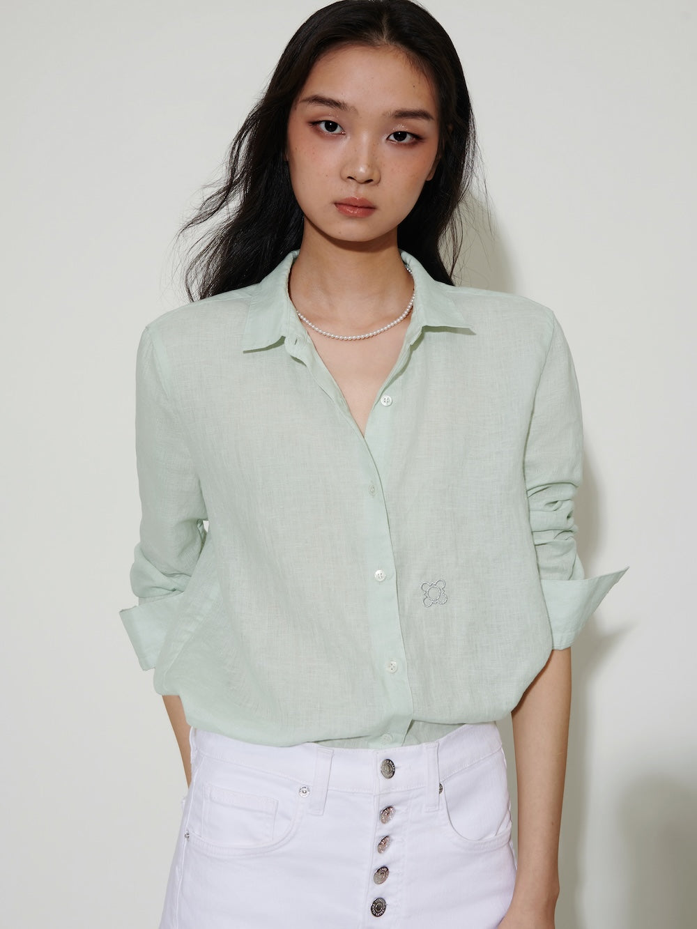The Gardener Linen Shirt Juniper