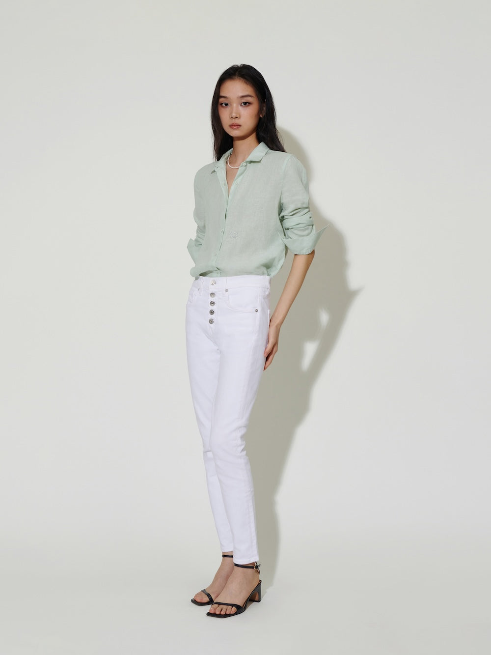 The Gardener Linen Shirt Mint