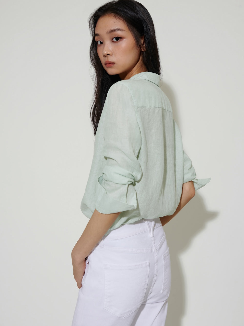 The Gardener Linen Shirt Mint