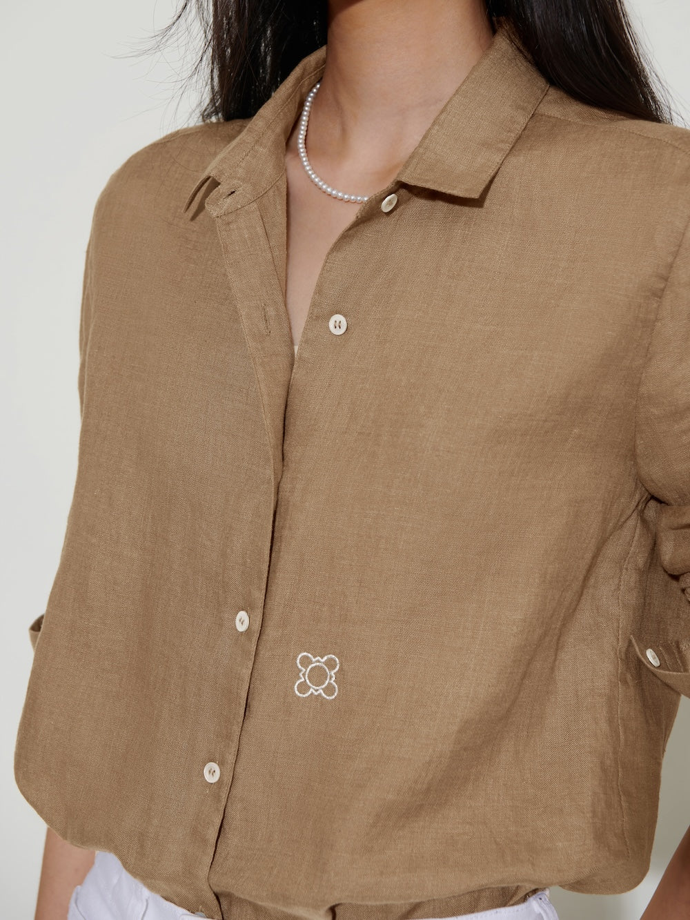 The Gardener Linen Shirt Moss