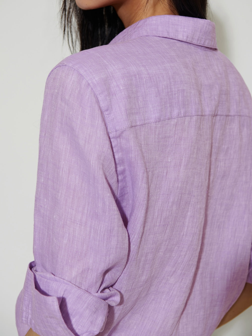 The Gardener Linen Shirt Wisteria
