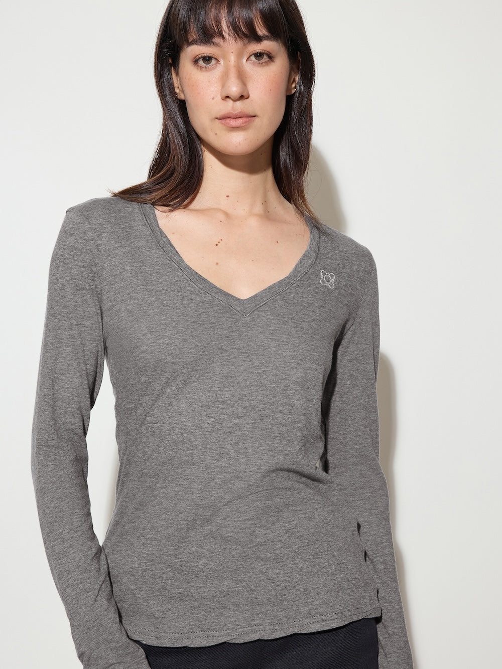 The Traveler Ash Sofa Cotton V neck Long Sleeve