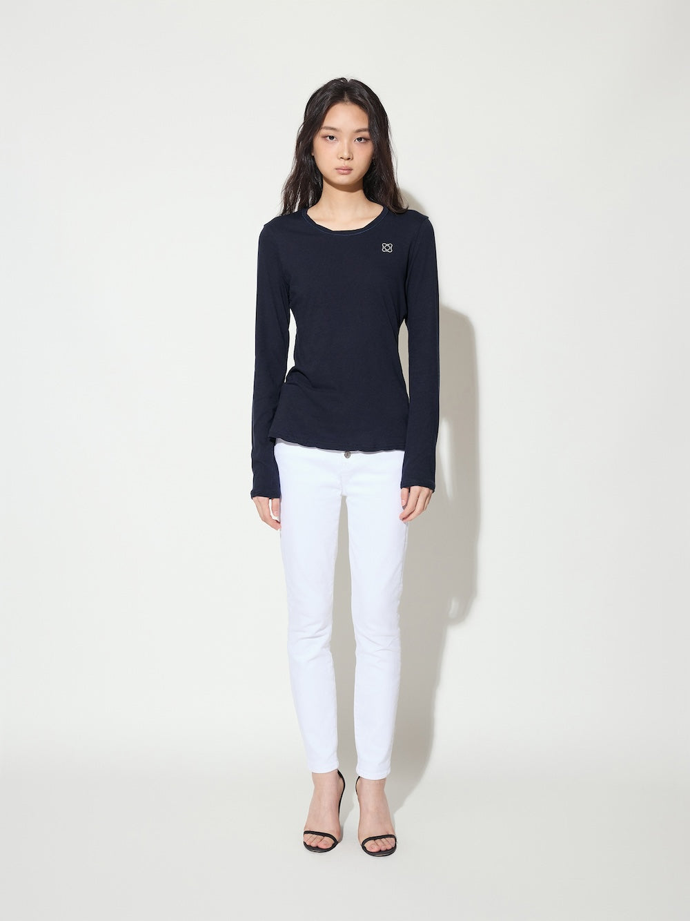The Traveler Marine Sofa Cotton Crew Neck Long Sleeve