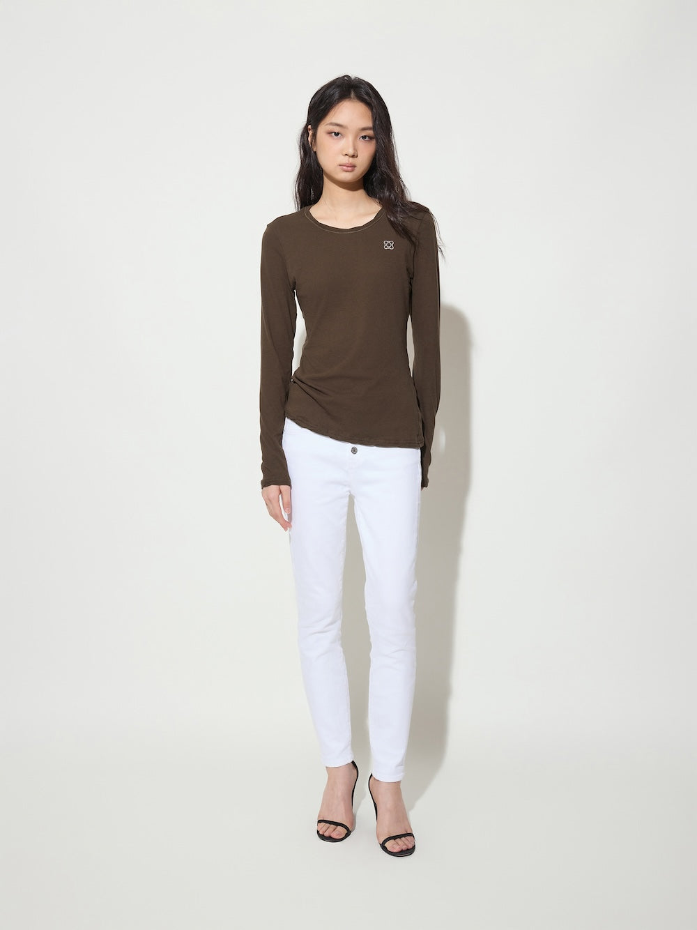 The Traveler Palm Sofa Cotton Crew Neck Long Sleeve