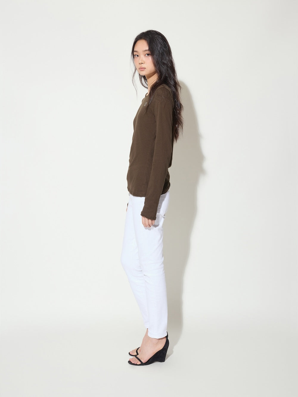 The Traveler Palm Sofa Cotton Crew Neck Long Sleeve