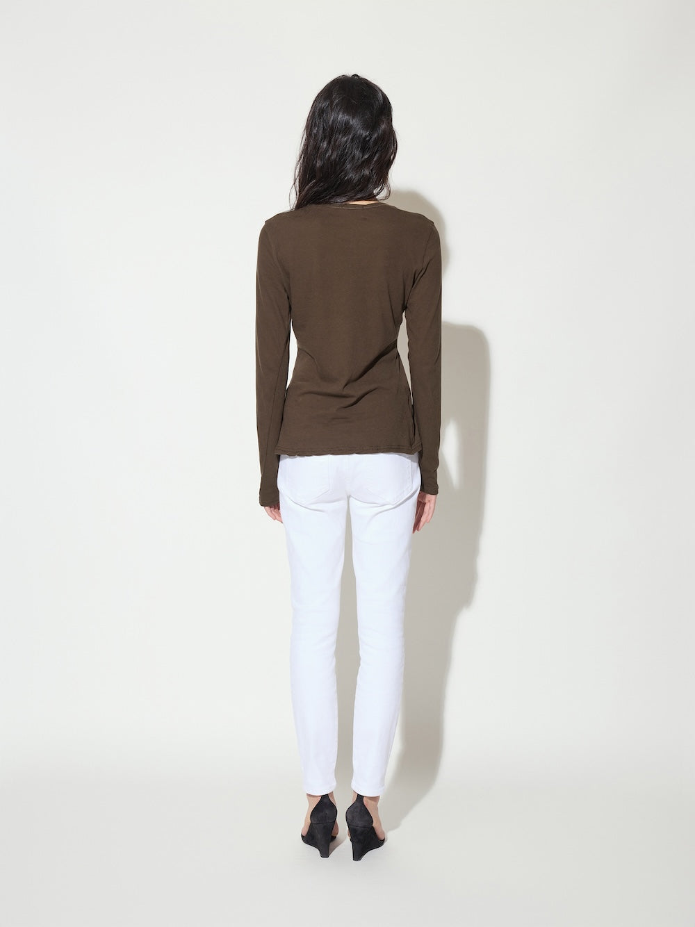 The Traveler Palm Sofa Cotton Crew Neck Long Sleeve