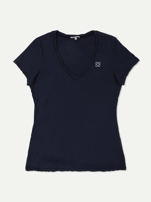 The Traveler Slub Tee  Blue Ink