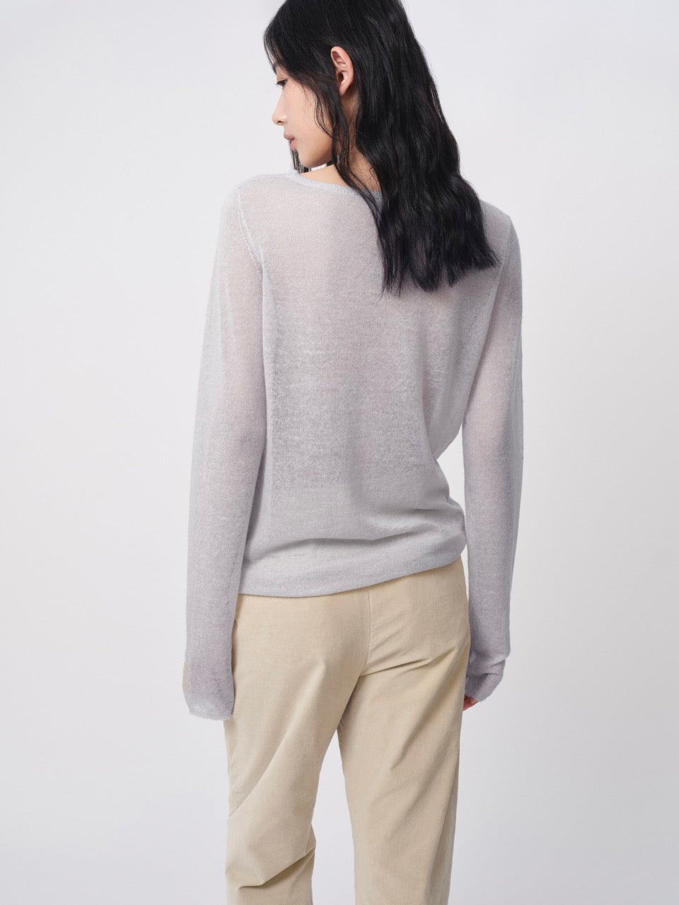 The Botanist Salt Mohair Sweater