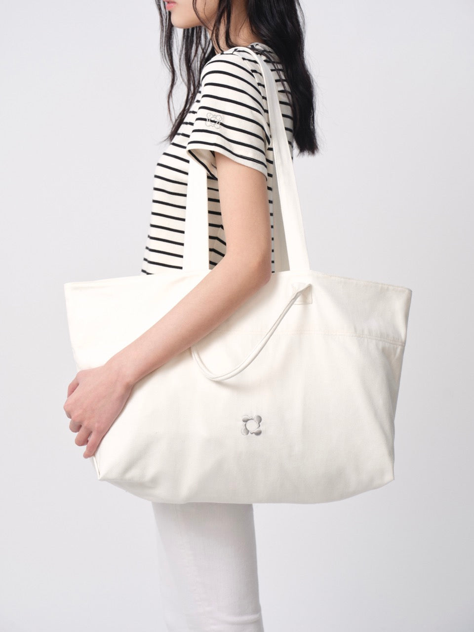 Oyster Collection Tote Bag Pearl