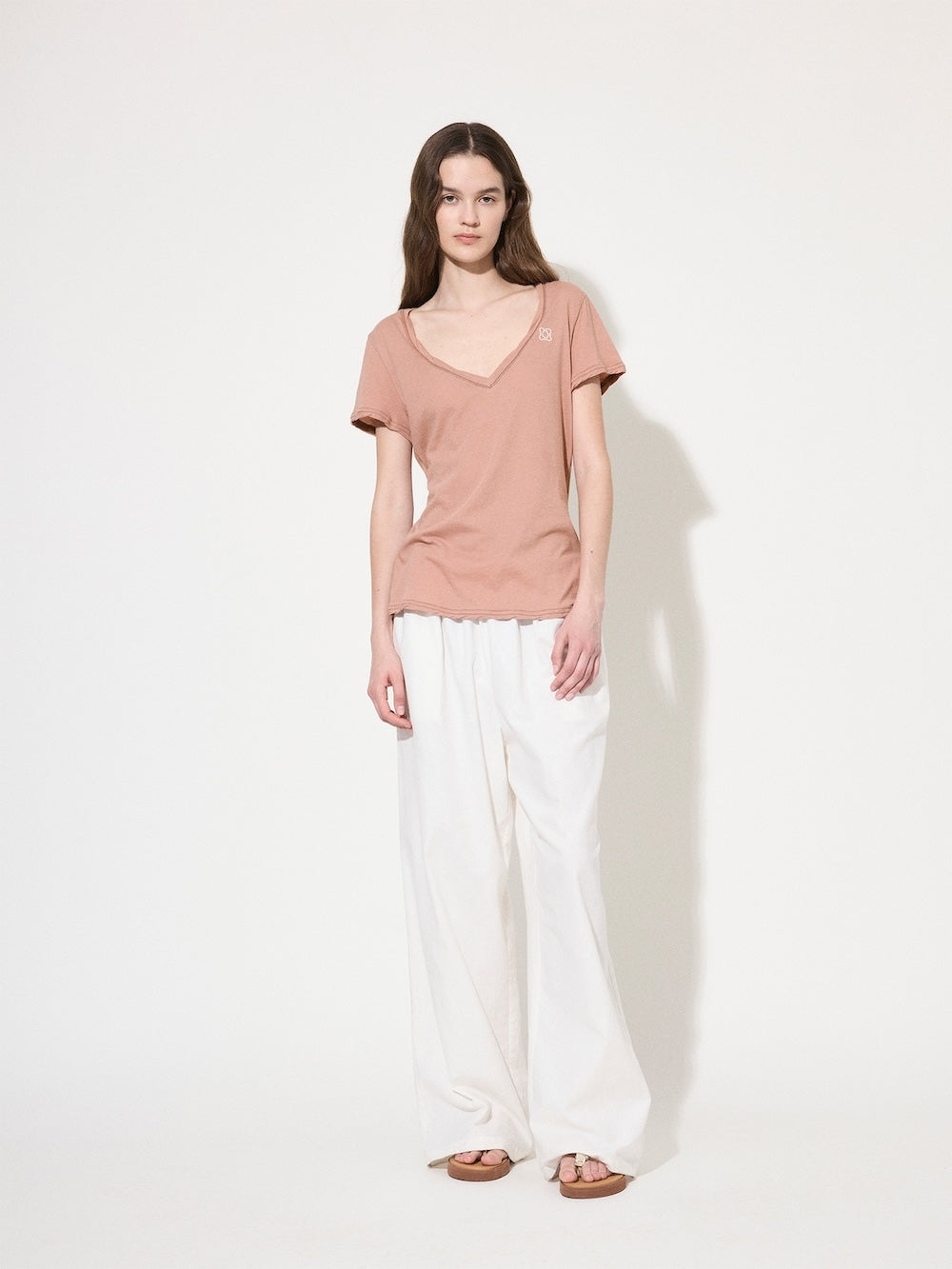 The Traveler Slub Tee Blush-1 -  OnTheSofa, The Sectional