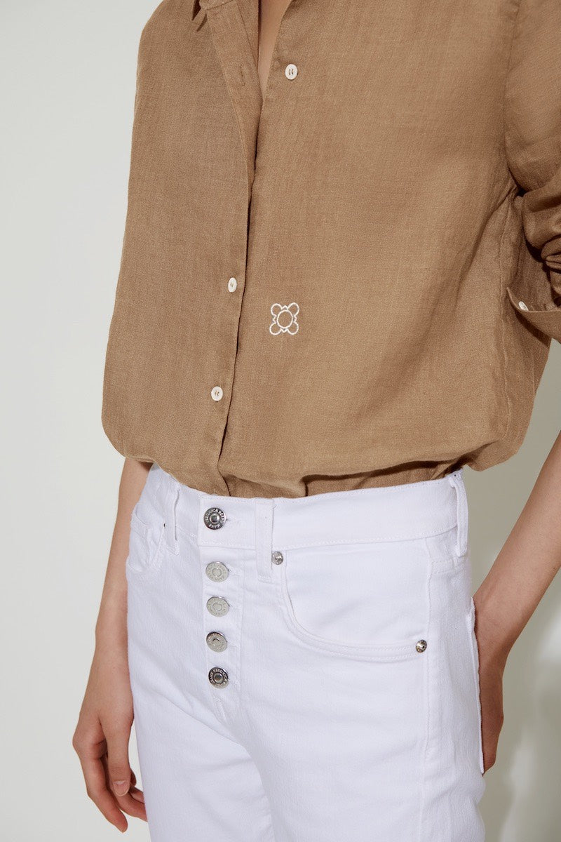 The Gardener Linen Shirt Moss