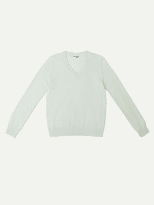 The Curator Jade Sofa V neck Cashmere Sweater