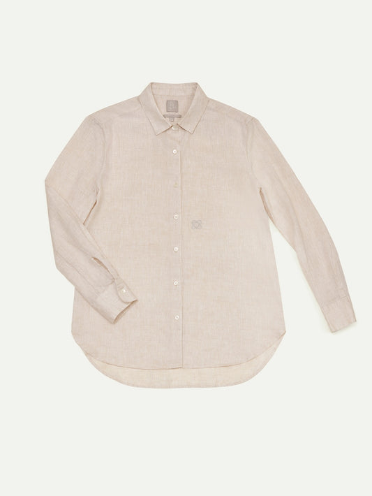 The Gardener Linen Shirt Ginkgo