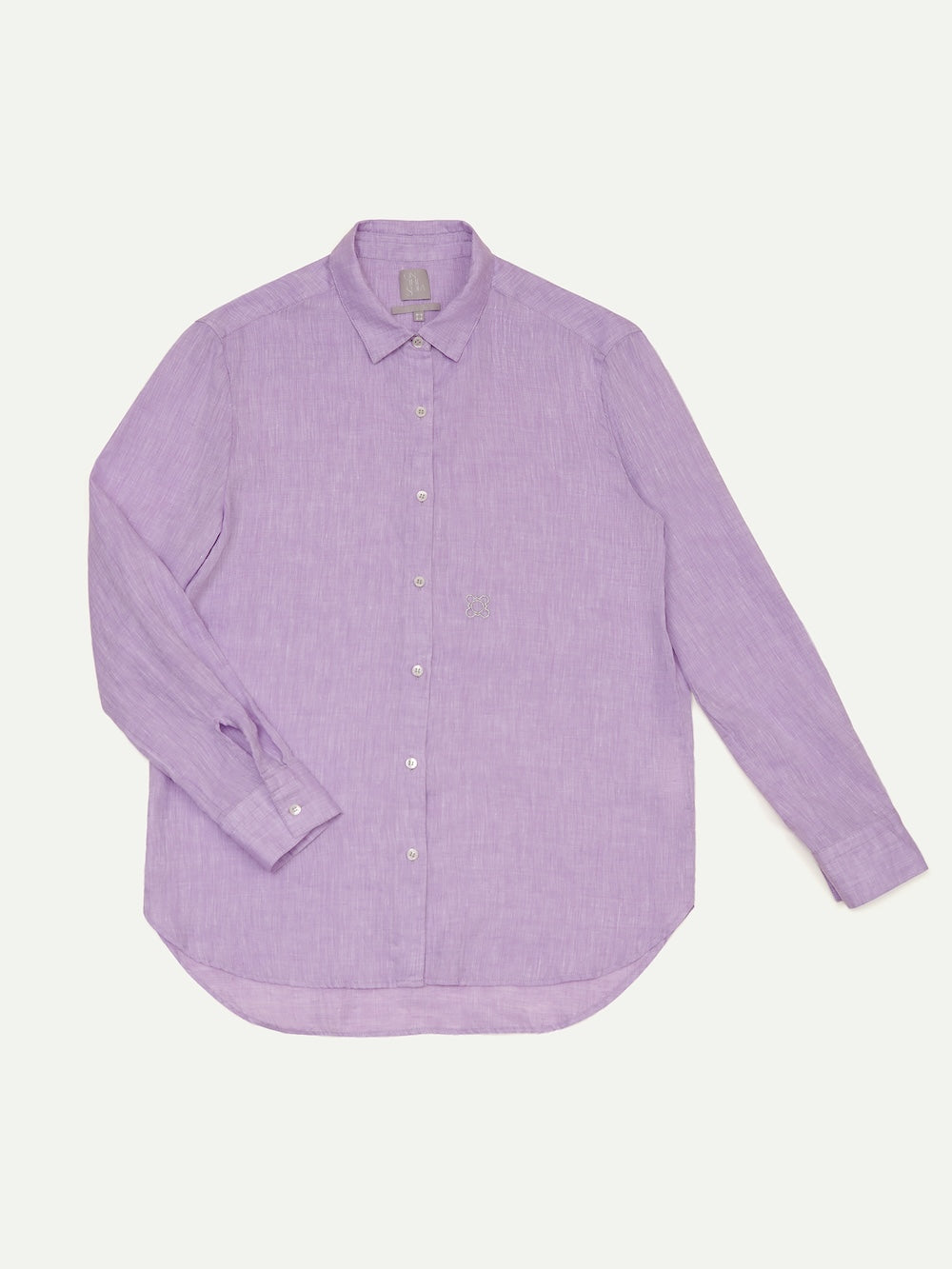 The Gardener Linen Shirt Wisteria