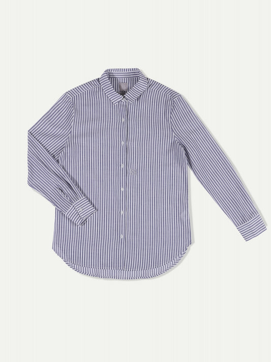 The Gardener Cotton Striped Shirt Sail 01