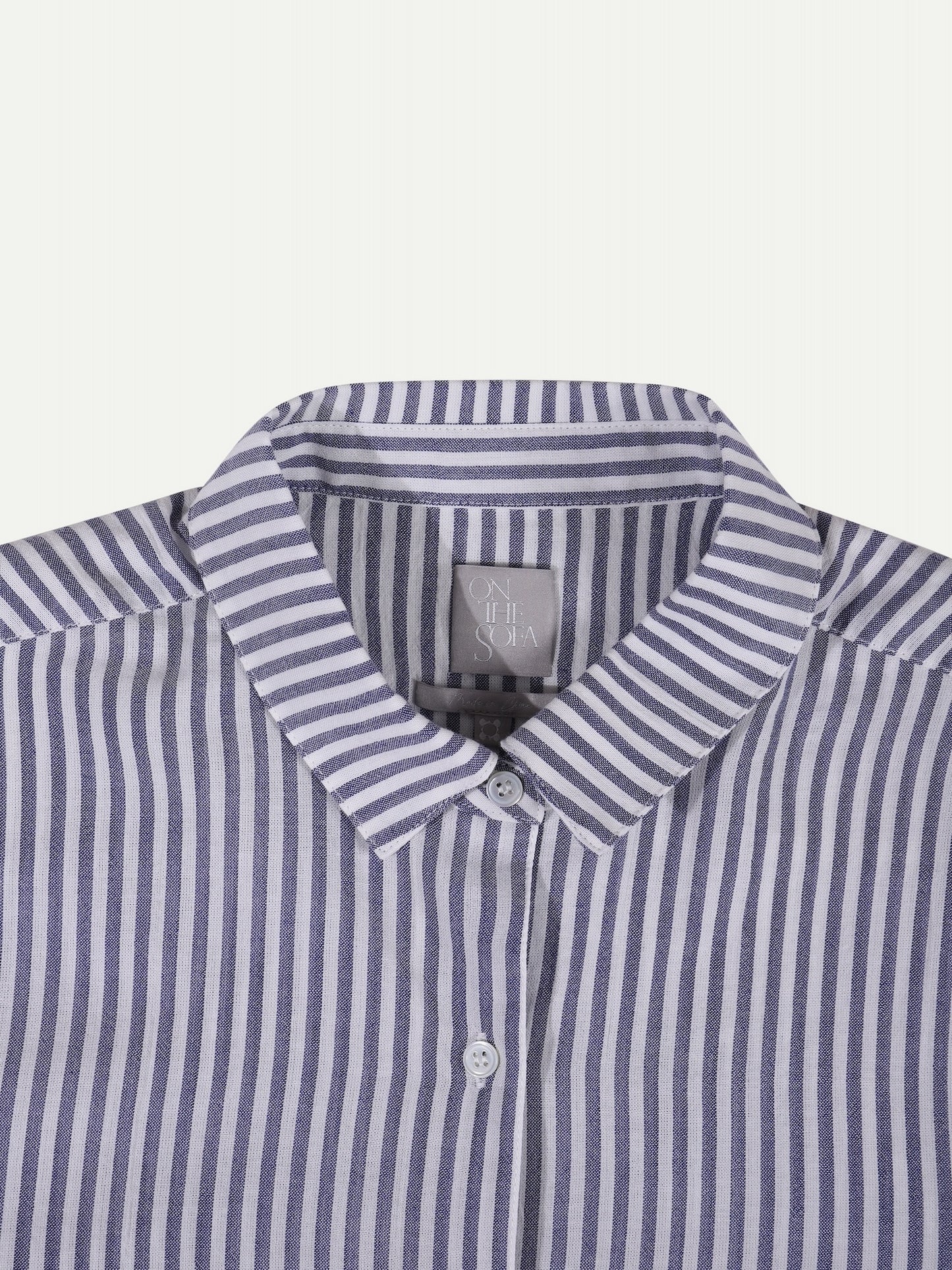 The Gardener Cotton Striped Shirt Sail 01