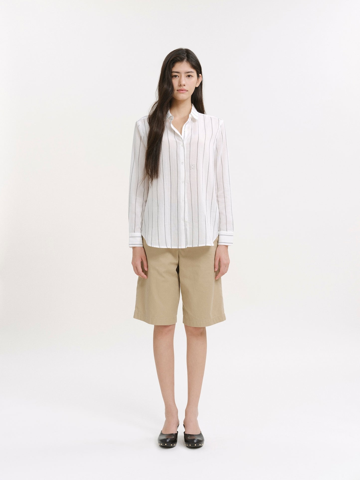 The Gardener Cotton Striped Shirt Sail 02