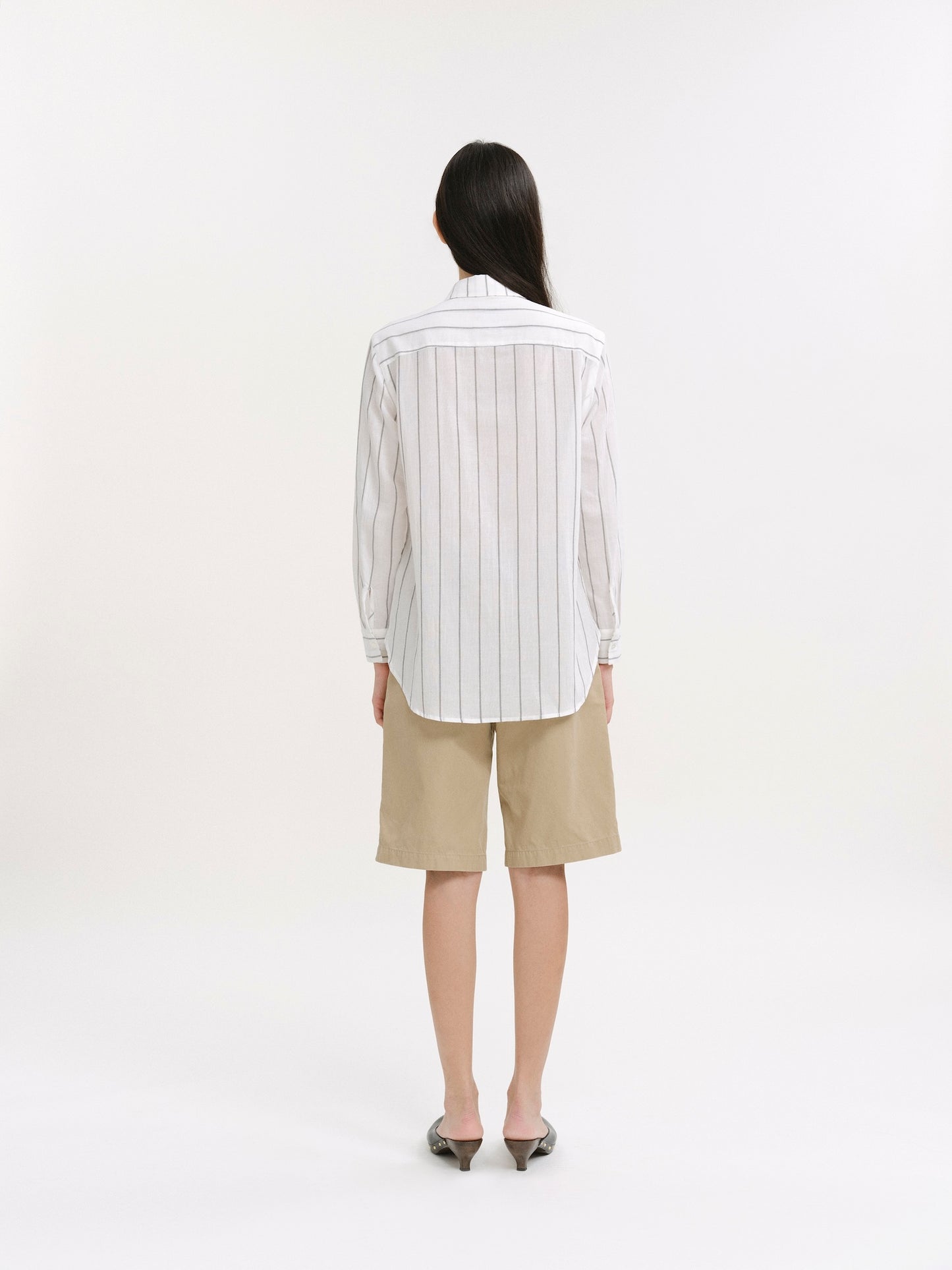 The Gardener Cotton Striped Shirt Sail 02