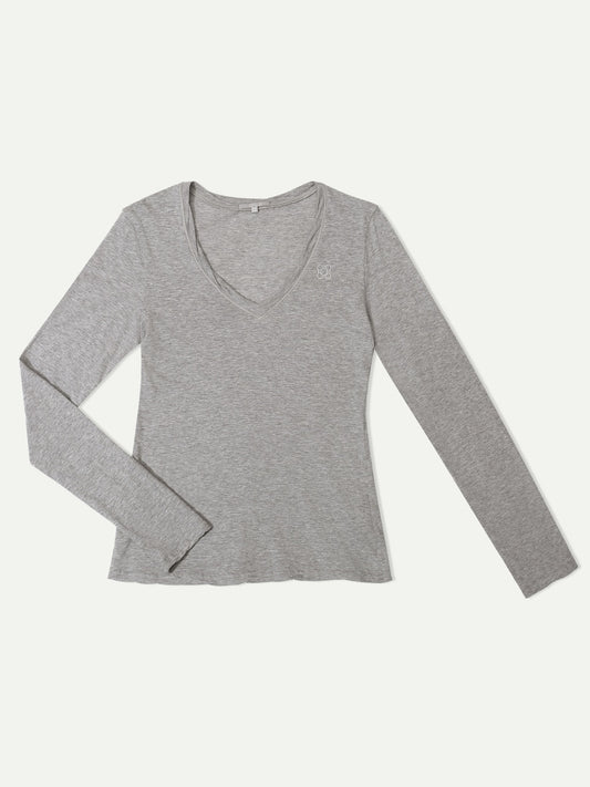 The Traveler Marble Sofa Cotton V neck Long Sleeve