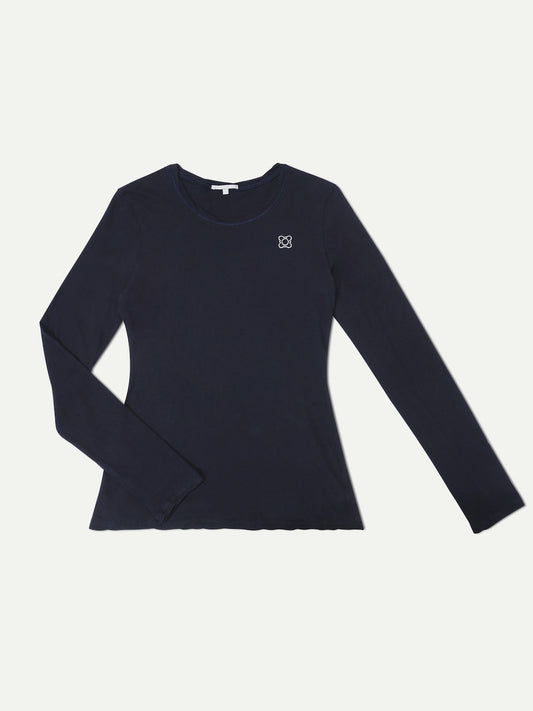 The Traveler Marine Sofa Cotton Crew Neck Long Sleeve