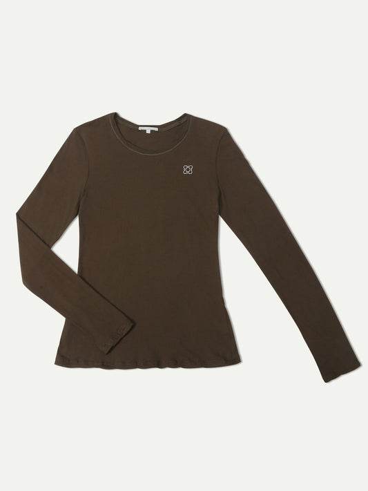 The Traveler Palm Sofa Cotton Crew Neck Long Sleeve