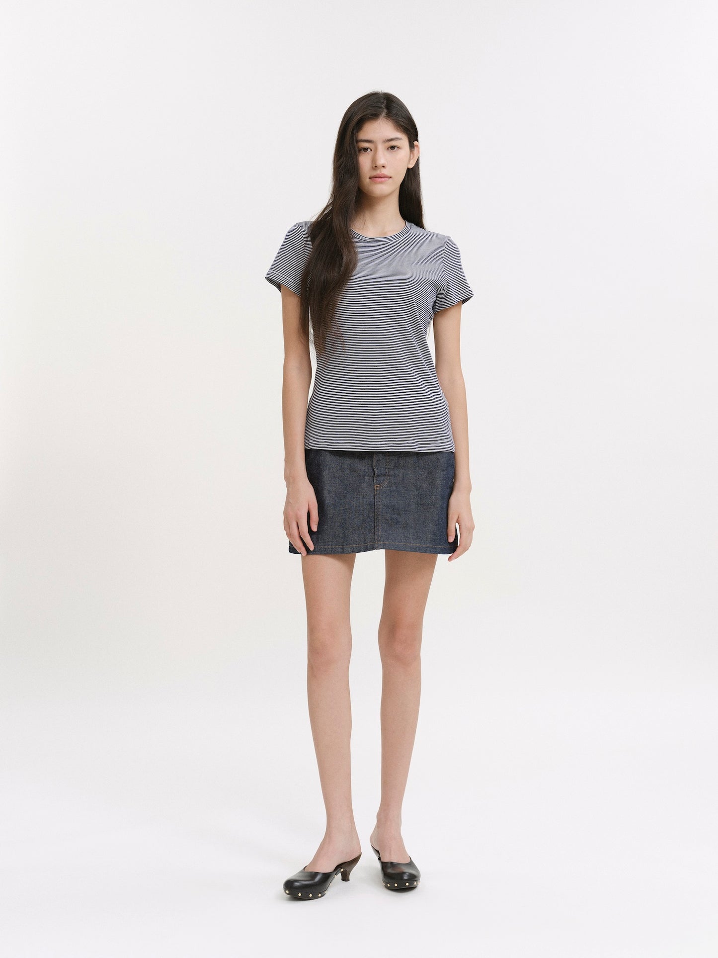 The Traveler Striped T-Shirt Piano 01