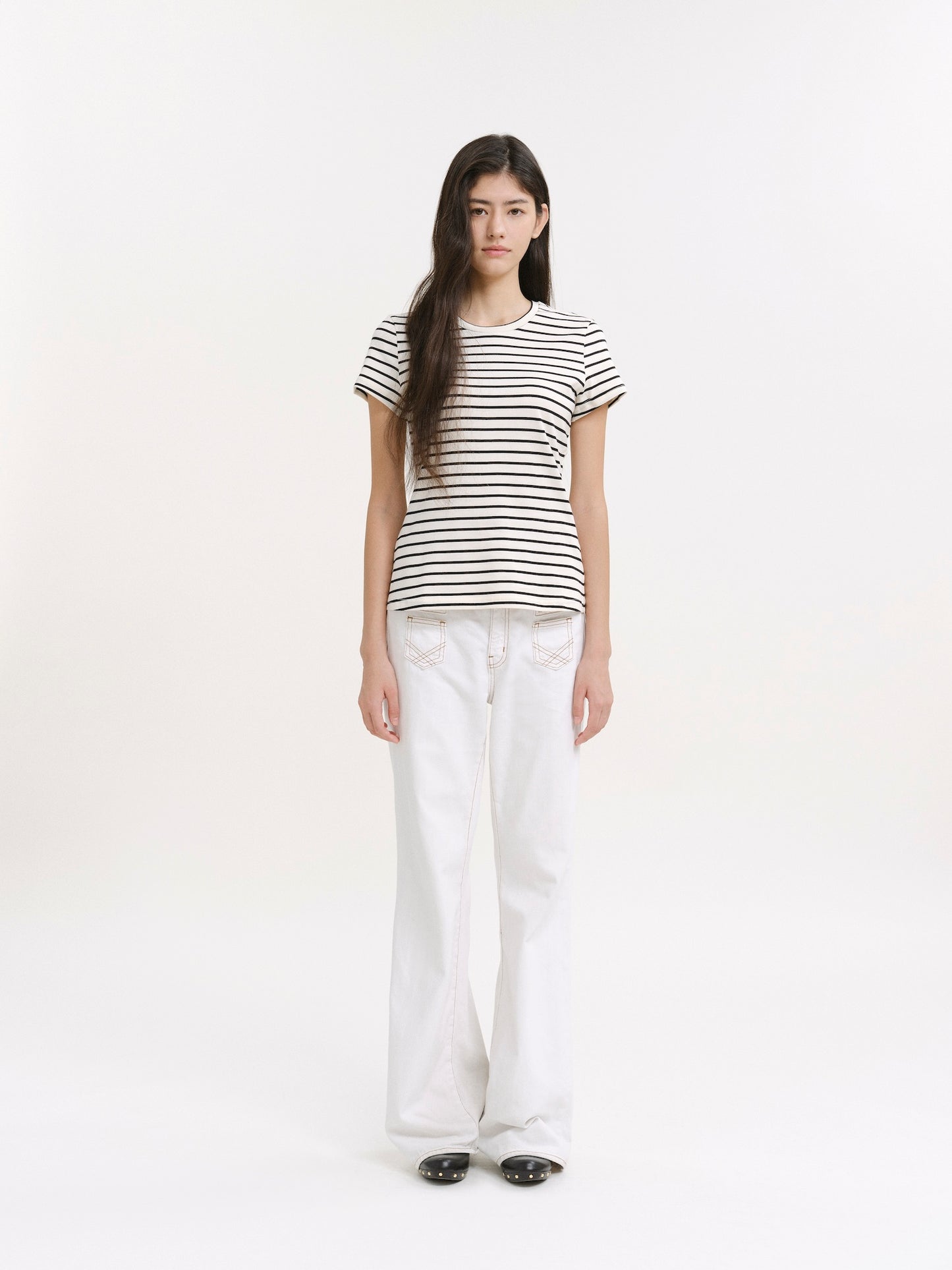 The Traveler Striped T-Shirt Piano 02