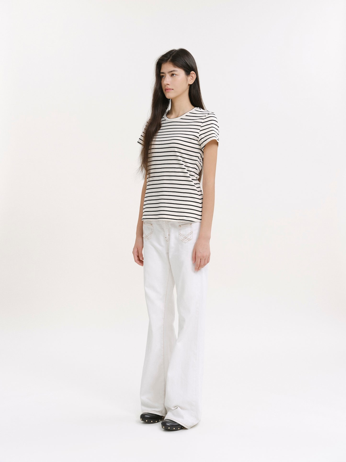 The Traveler Striped T-Shirt Piano 02