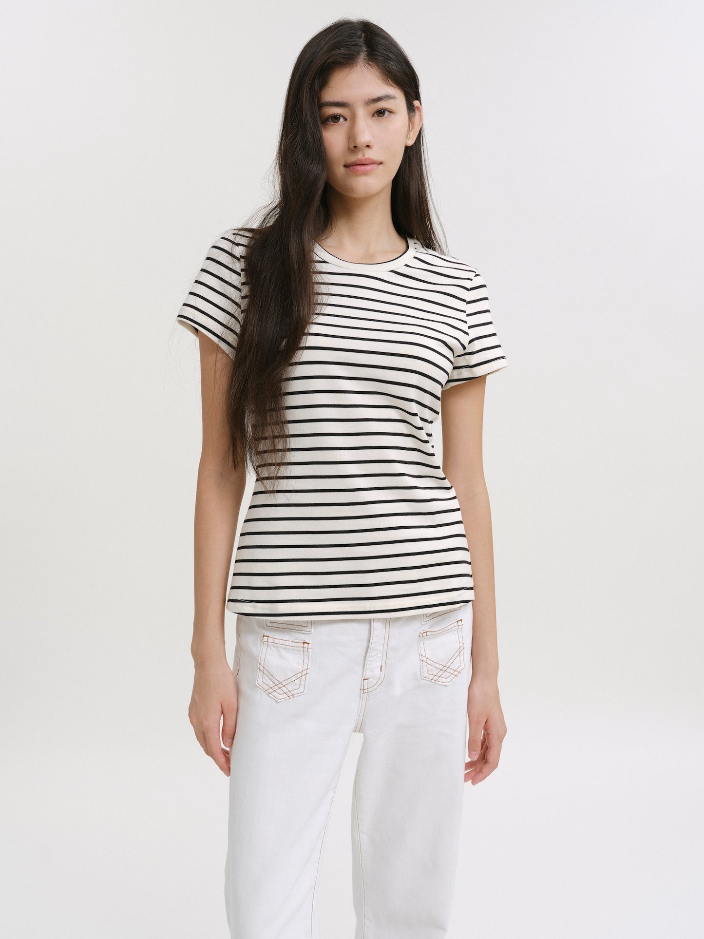 The Traveler Striped T-Shirt Piano 02